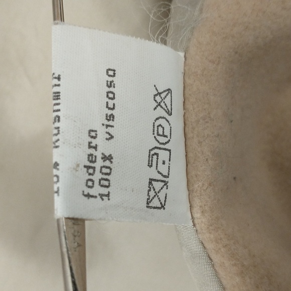 Vintage Italian Wing Sleeve Swing Coat Cashmere Blend Tan Lightweight Statement - Picture 10 of 13